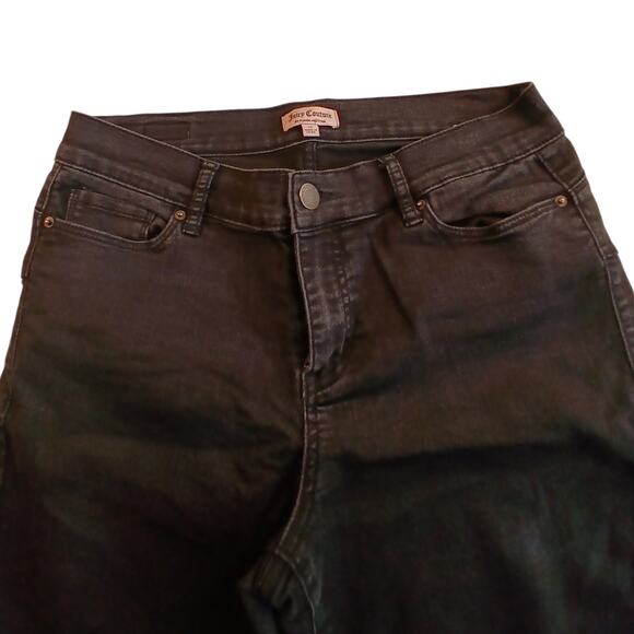 Juicy Couture Womens Black Stretchy Straight Leg Jeans - Size 12 - Picture 4 of 7